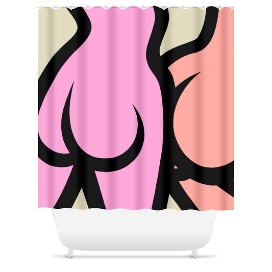 butts no. 3 shower curtain